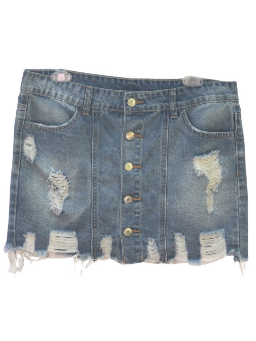 LITZ Denim Mini Skirt